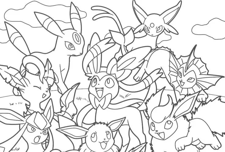 Tranh Tô Màu Pokémon Tiến Hóa Mega: 50 Hình Ảnh Hấp Dẫn 58