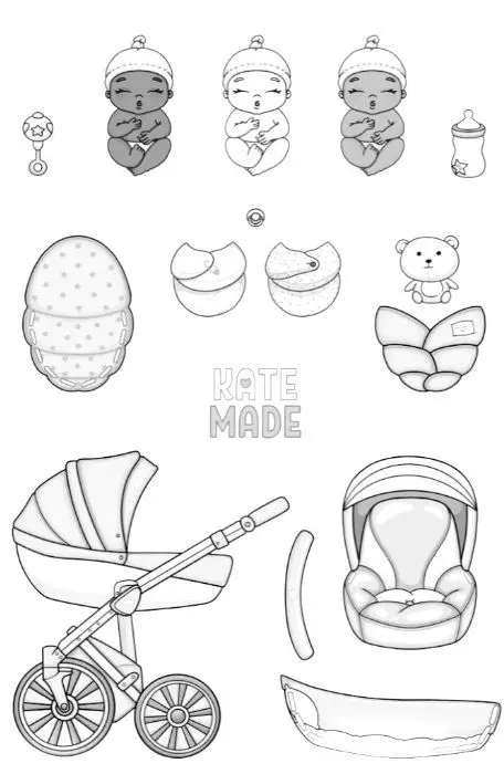 Tranh Tô Màu Quần Áo Bé Trai Bé Gái - Ý Tưởng Tô Màu Độc Đáo 11