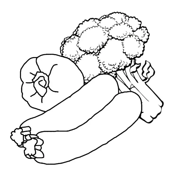 Tranh Tô Màu Rau Củ Quả Tươi Tắn 1