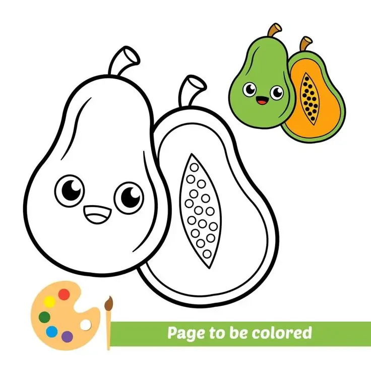 Tranh Tô Màu Rau Củ Quả Tươi Tắn 40