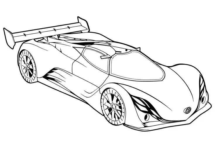 Tranh tô màu siêu xe - Bức tranh đầy tốc độ và màu sắc 9
