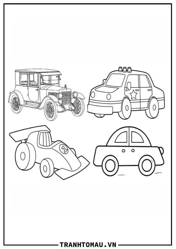 Tranh tô màu siêu xe - Bức tranh đầy tốc độ và màu sắc 14