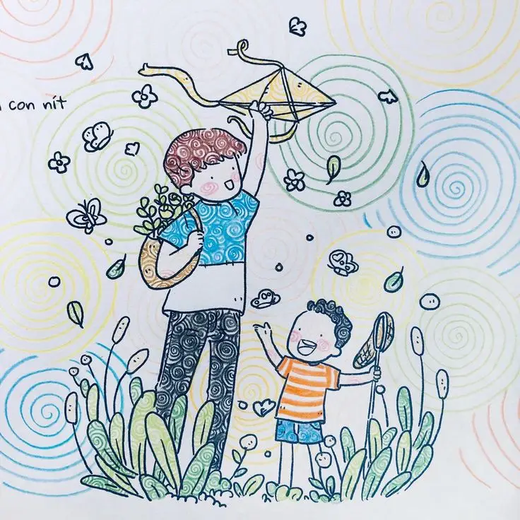 Tranh Tô Màu Tô Bình Yên Vẽ Hạnh Phúc - Gợi Ý Tô Màu 2
