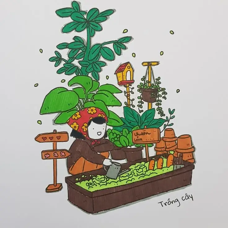Tranh Tô Màu Tô Bình Yên Vẽ Hạnh Phúc - Gợi Ý Tô Màu 3