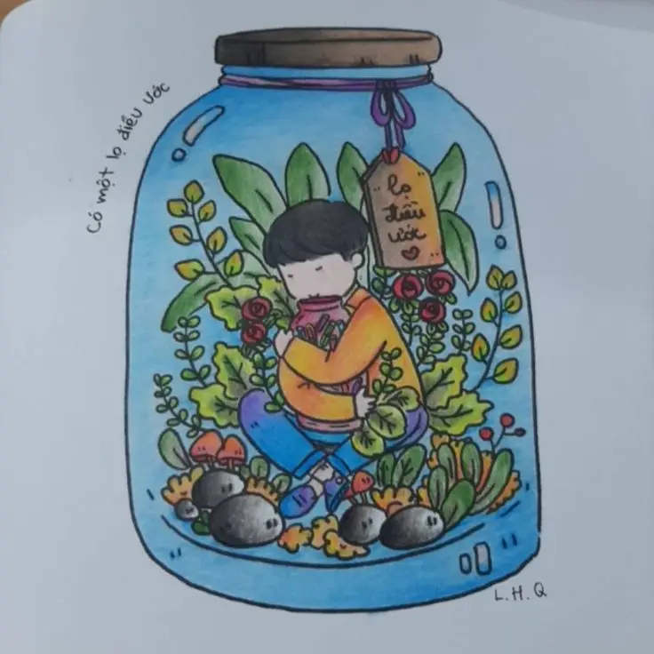 Tranh Tô Màu Tô Bình Yên Vẽ Hạnh Phúc - Gợi Ý Tô Màu 22