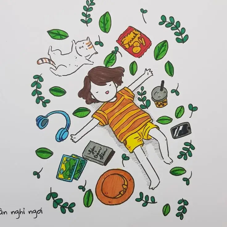 Tranh Tô Màu Tô Bình Yên Vẽ Hạnh Phúc - Gợi Ý Tô Màu 65