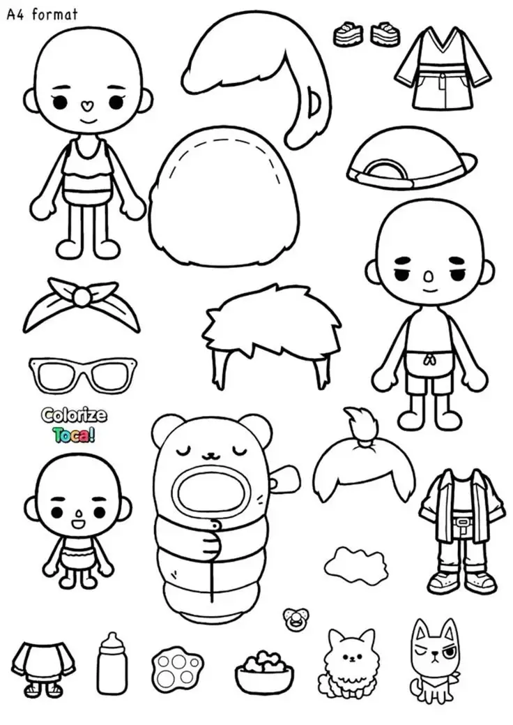 Tranh Tô Màu Toca Boca - Khám Phá Thế Giới Thú Vị 9