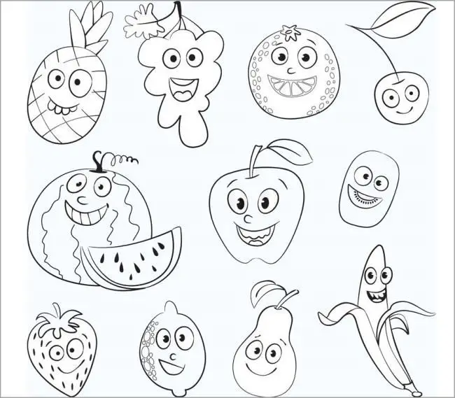 Tranh tô màu trái cây: Sáng tạo và bổ ích cho trẻ nhỏ 53