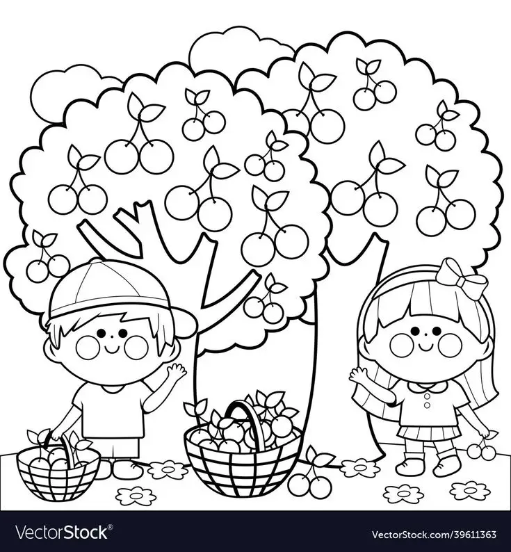 Tranh tô màu trái cây: Sáng tạo và bổ ích cho trẻ nhỏ 71