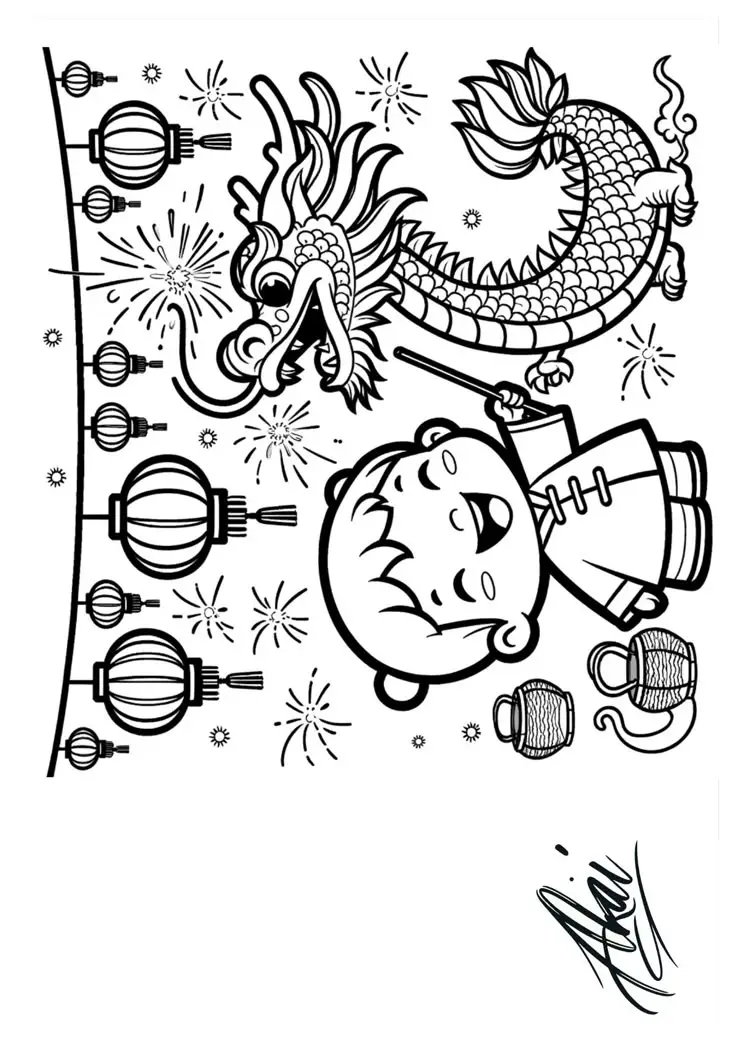 Tranh Tô Màu Trung Thu Lãng Mạn 24