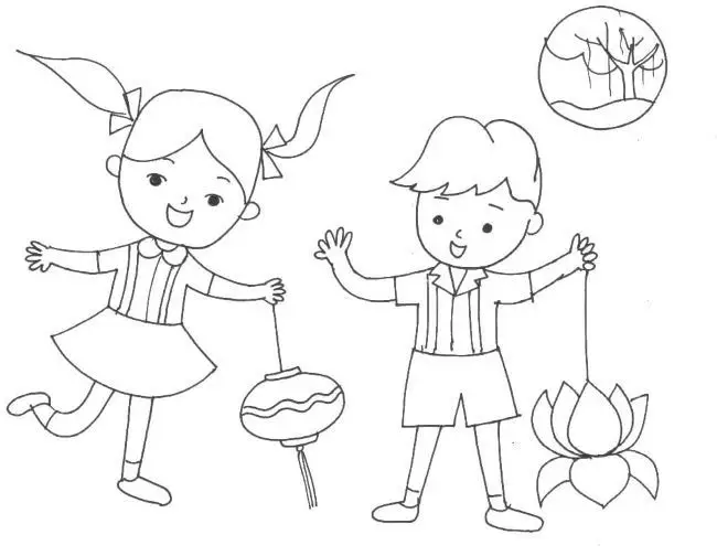 Tranh Tô Màu Trung Thu Lãng Mạn 28