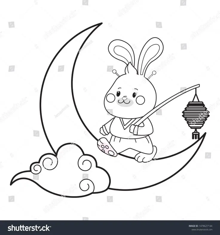 Tranh Tô Màu Trung Thu Lãng Mạn 33