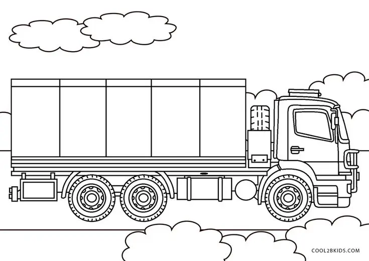 Tranh Tô Màu Xe Tăng Quái Vật - Hàng Ngàn Bức Ảnh Đẹp Để Bé Tô Màu 9