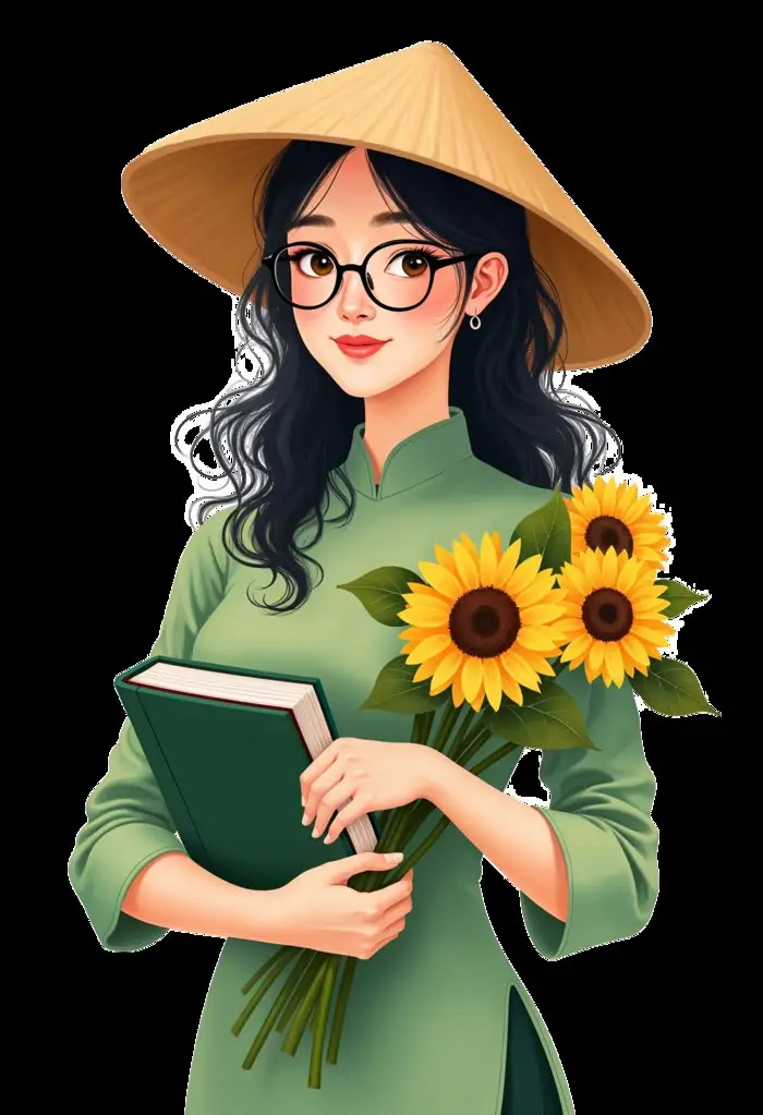 Tranh Vẽ Cô Gái Mặc Áo Dài: Sự Thanh Lịch Trong Từng Đường Nét 12