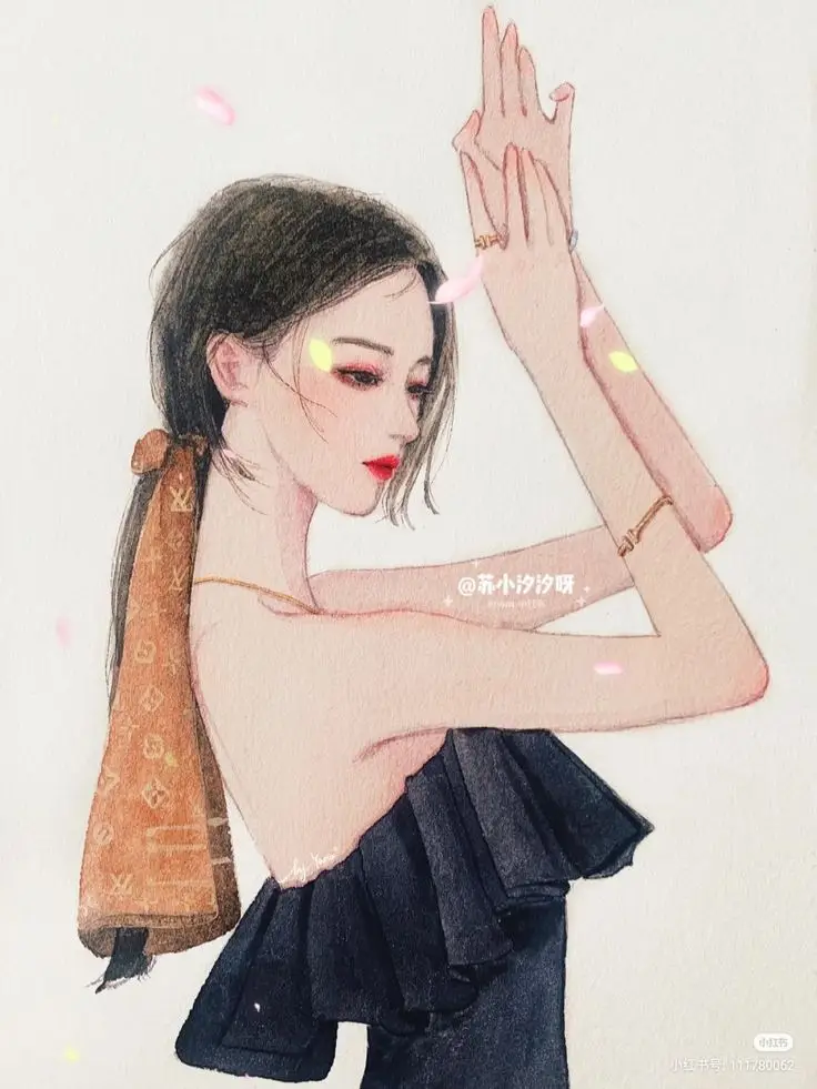 Tranh Vẽ Cô Gái Mặc Áo Dài: Sự Thanh Lịch Trong Từng Đường Nét 13