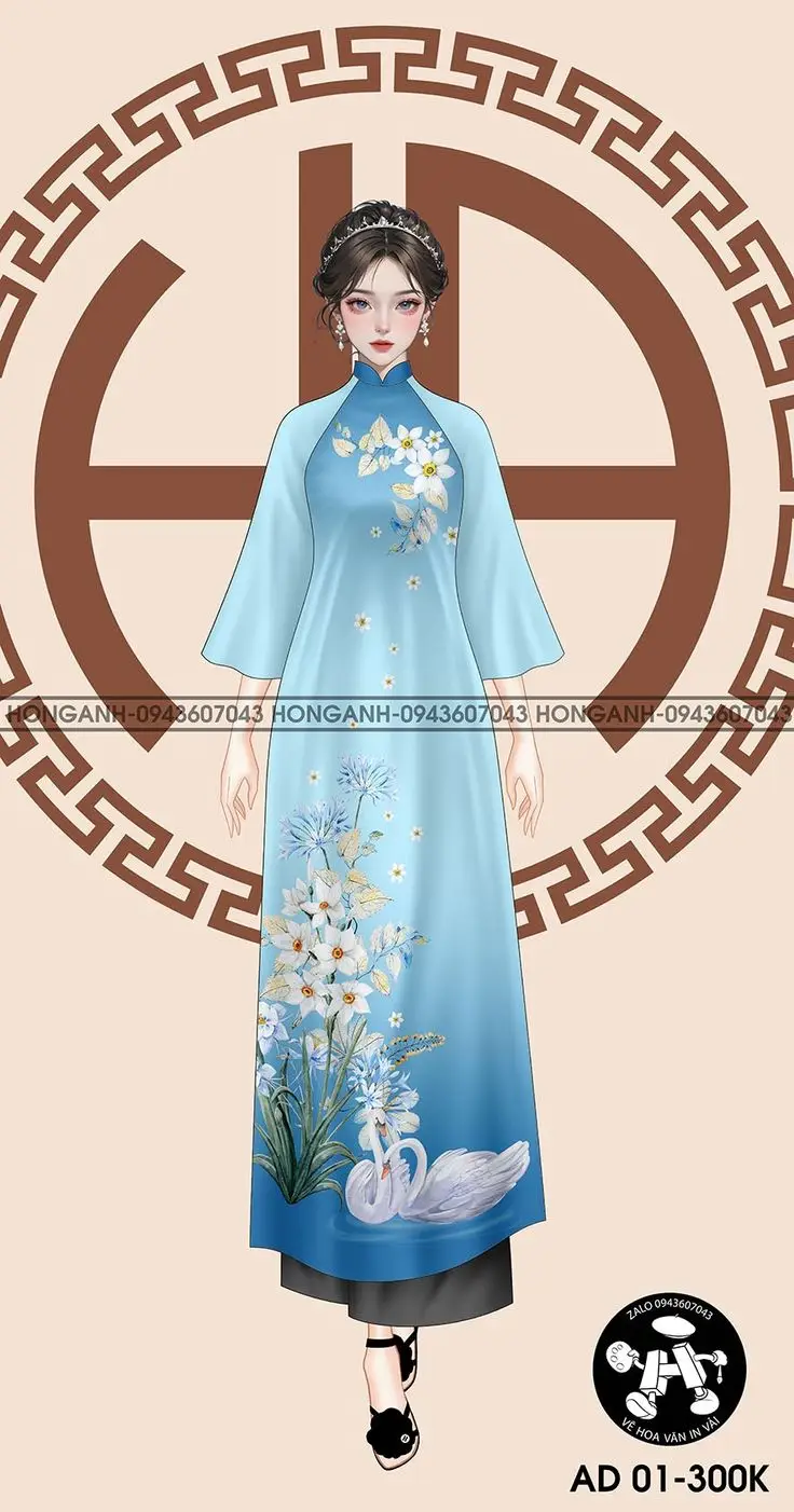 Tranh Vẽ Cô Gái Mặc Áo Dài: Sự Thanh Lịch Trong Từng Đường Nét 22