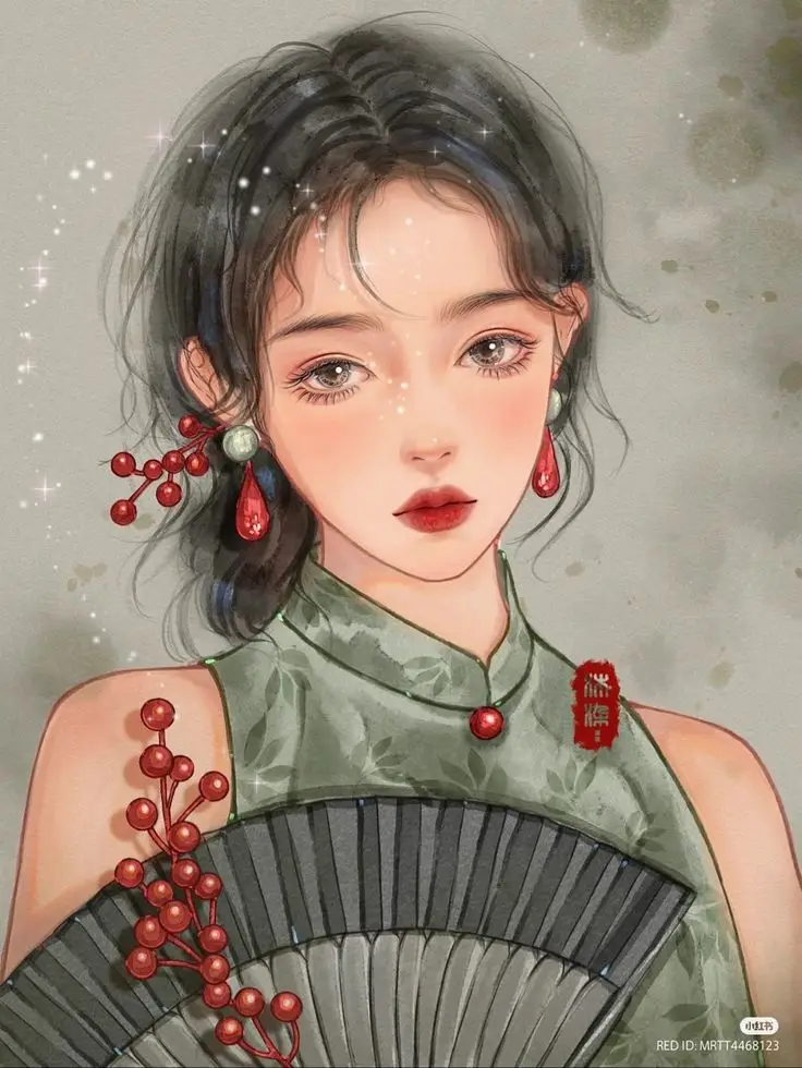 Tranh Vẽ Cô Gái Mặc Áo Dài: Sự Thanh Lịch Trong Từng Đường Nét 35