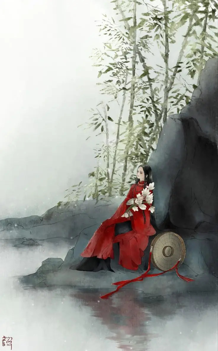 Tranh Vẽ Cô Gái Mặc Áo Dài: Sự Thanh Lịch Trong Từng Đường Nét 40