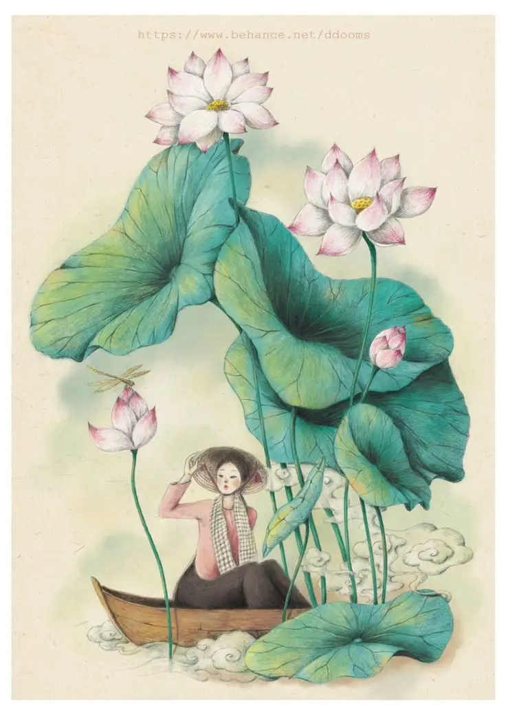 Tranh Vẽ Cô Gái Mặc Áo Dài: Sự Thanh Lịch Trong Từng Đường Nét 56