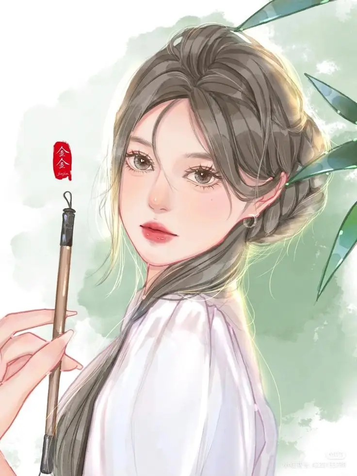 Tranh Vẽ Cô Gái Mặc Áo Dài: Sự Thanh Lịch Trong Từng Đường Nét 59