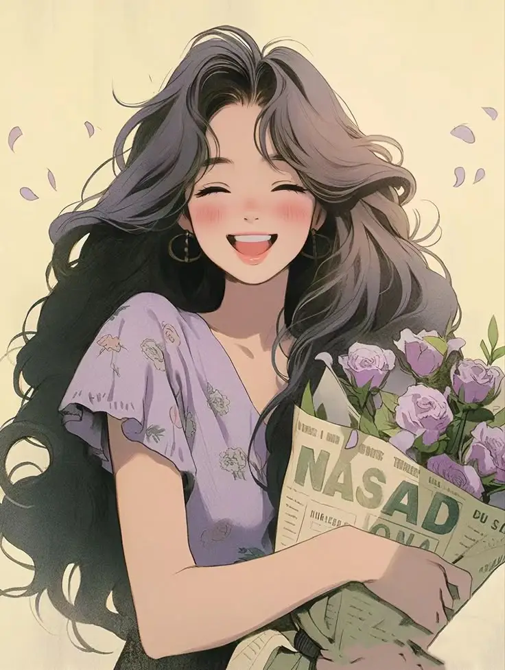 Tranh Vẽ Cô Gái Và Hoa: Sự Hòa Quyện Giữa Con Người Và Thiên Nhiên 1