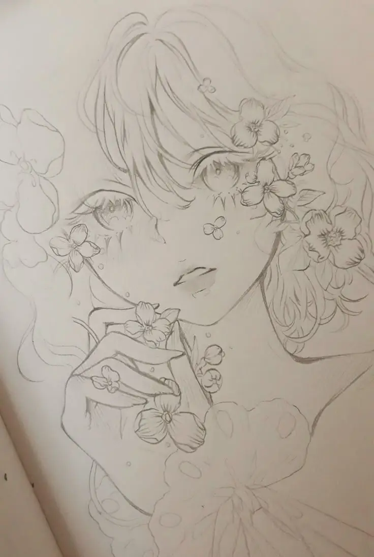 Tranh Vẽ Cô Gái Và Hoa: Sự Hòa Quyện Giữa Con Người Và Thiên Nhiên 19