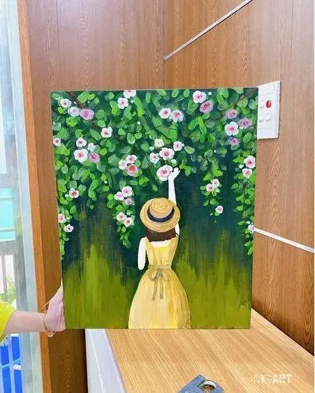 Tranh Vẽ Cô Gái Và Hoa: Sự Hòa Quyện Giữa Con Người Và Thiên Nhiên 23