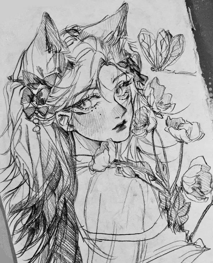 Tranh Vẽ Cô Gái Và Hoa: Sự Hòa Quyện Giữa Con Người Và Thiên Nhiên 39