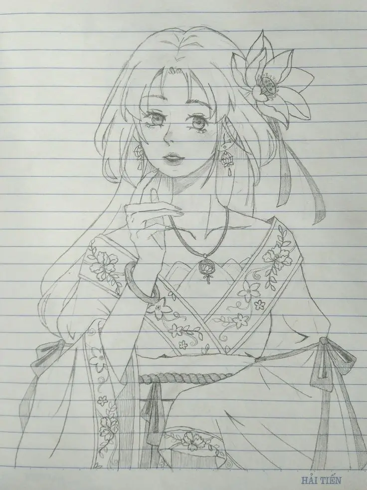 Tranh Vẽ Cô Gái Và Hoa: Sự Hòa Quyện Giữa Con Người Và Thiên Nhiên 42