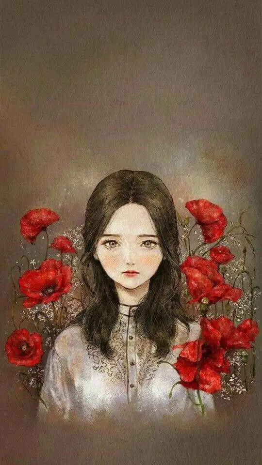 Tranh Vẽ Cô Gái Và Hoa: Sự Hòa Quyện Giữa Con Người Và Thiên Nhiên 51