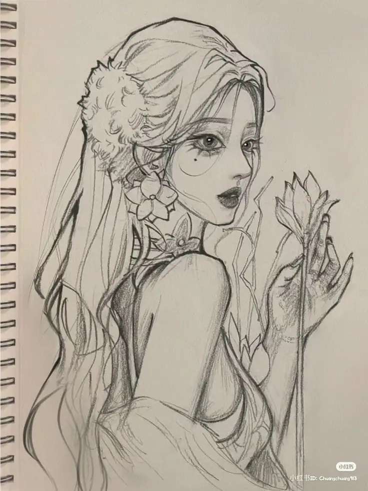 Tranh Vẽ Cô Gái Và Hoa: Sự Hòa Quyện Giữa Con Người Và Thiên Nhiên 64