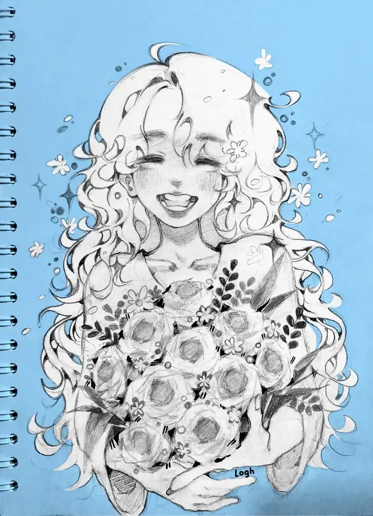 Tranh Vẽ Cô Gái Và Hoa: Sự Hòa Quyện Giữa Con Người Và Thiên Nhiên 66