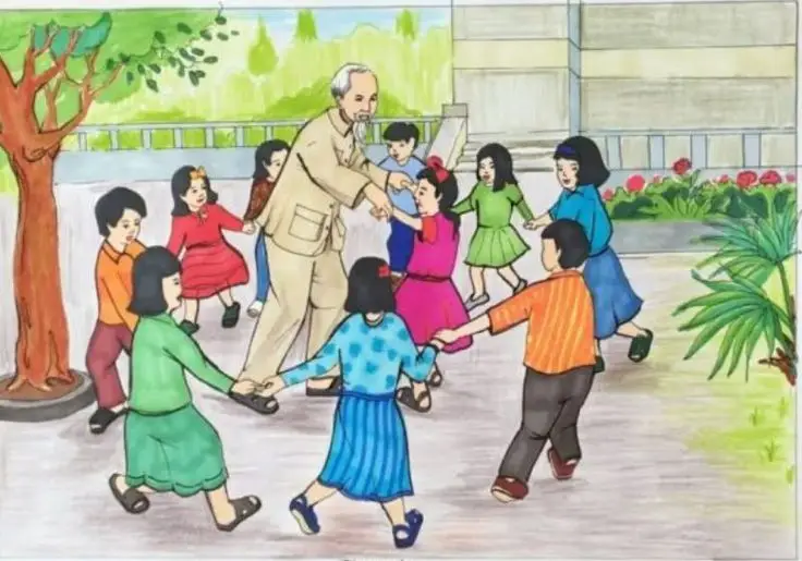 Vẽ Lăng Bác Hồ Chưa Tô Màu - Học Hỏi Lịch Sử Cho Trẻ 16