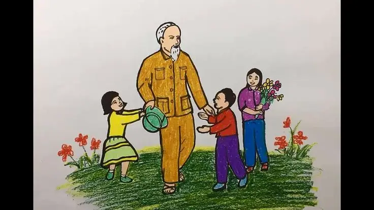 Vẽ Lăng Bác Hồ Chưa Tô Màu - Học Hỏi Lịch Sử Cho Trẻ 24