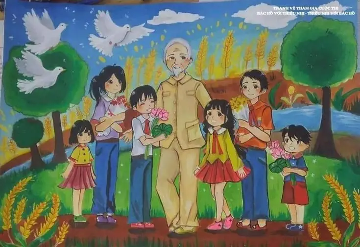 Vẽ Lăng Bác Hồ Chưa Tô Màu - Học Hỏi Lịch Sử Cho Trẻ 36