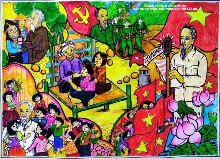 Vẽ Lăng Bác Hồ Chưa Tô Màu - Học Hỏi Lịch Sử Cho Trẻ 55