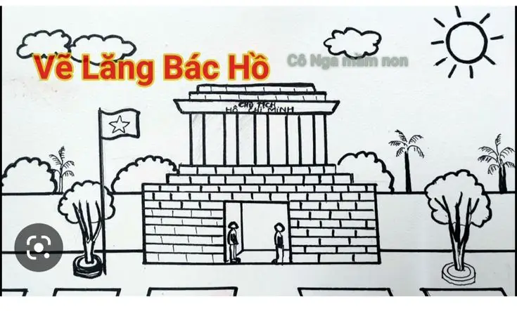 Vẽ Lăng Bác Hồ Chưa Tô Màu - Học Hỏi Lịch Sử Cho Trẻ 60