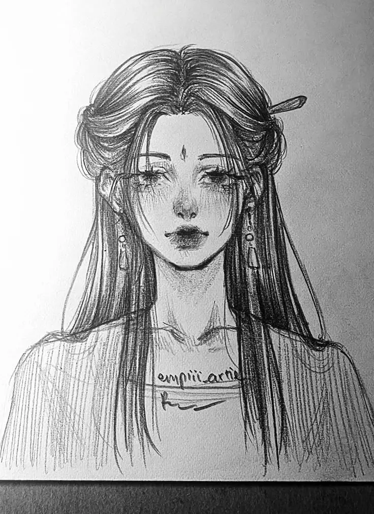 Vẽ Chân Dung Cô Gái Xinh Đẹp 2
