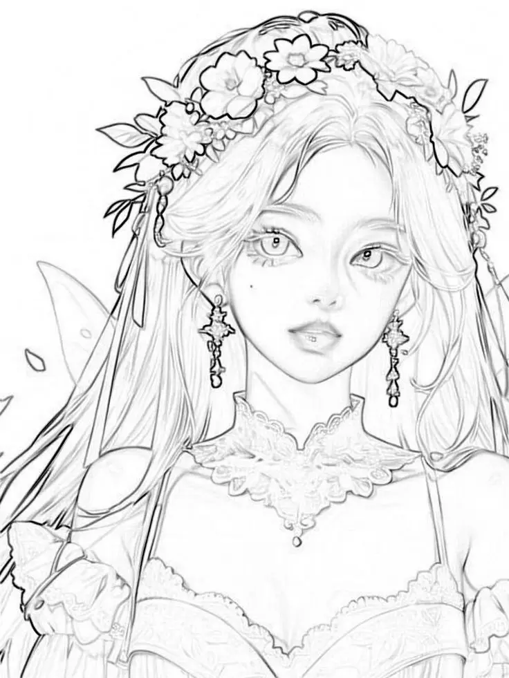 Vẽ Chân Dung Cô Gái Xinh Đẹp 8