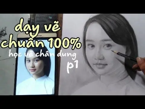 Vẽ Chân Dung Cô Gái Xinh Đẹp 9