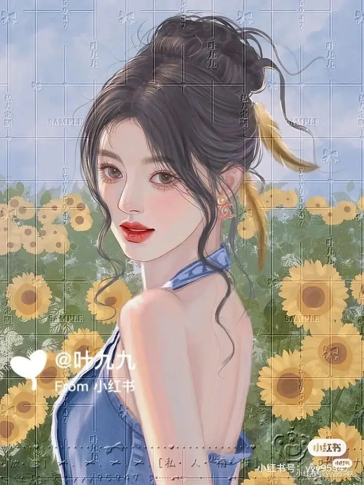 Vẽ Chân Dung Cô Gái Xinh Đẹp 19