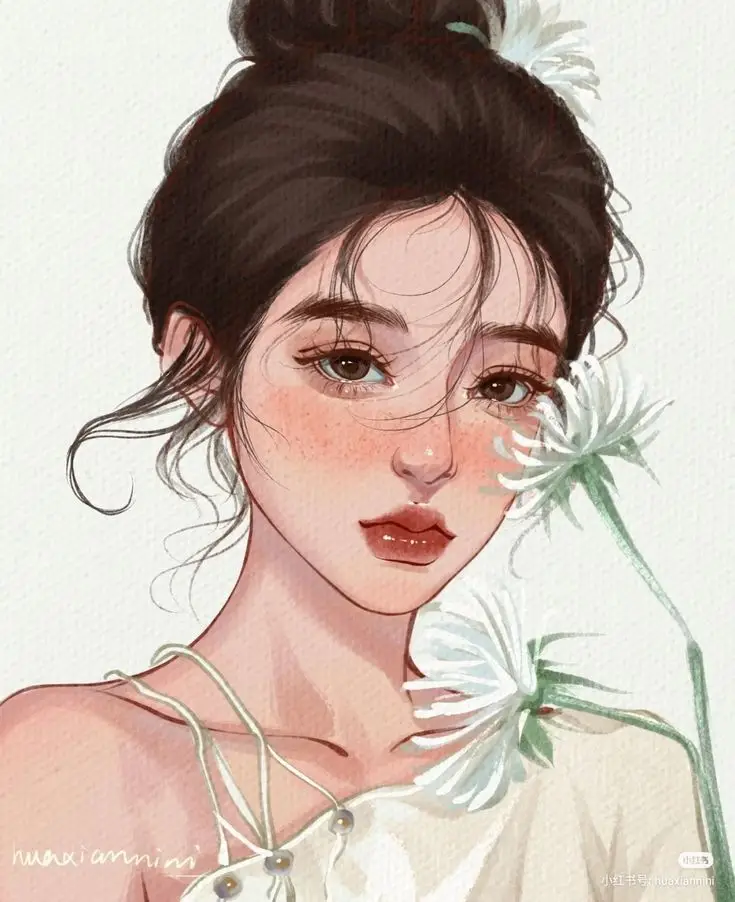 Vẽ Chân Dung Cô Gái Xinh Đẹp 22