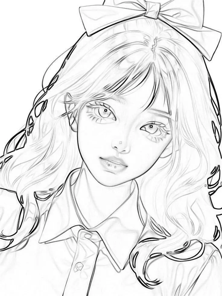 Vẽ Chân Dung Cô Gái Xinh Đẹp 25