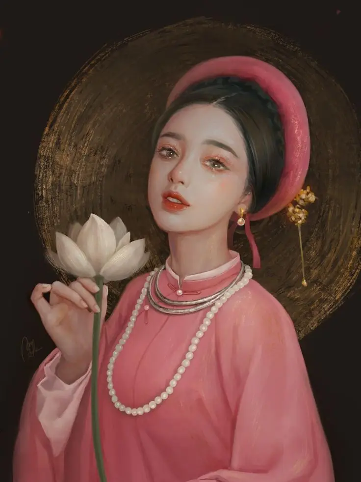 Vẽ Chân Dung Cô Gái Xinh Đẹp 35