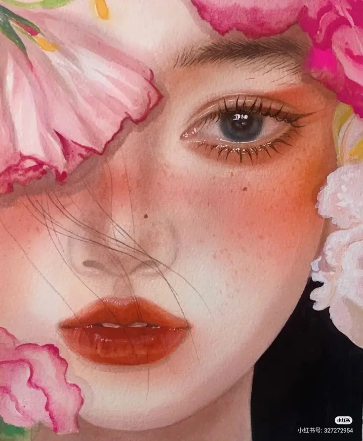 Vẽ Chân Dung Cô Gái Xinh Đẹp 44