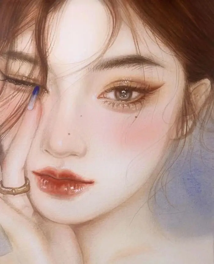 Vẽ Chân Dung Cô Gái Xinh Đẹp 51
