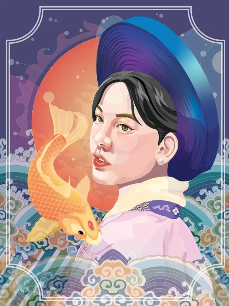 Vẽ Chân Dung Cô Gái Xinh Đẹp 58