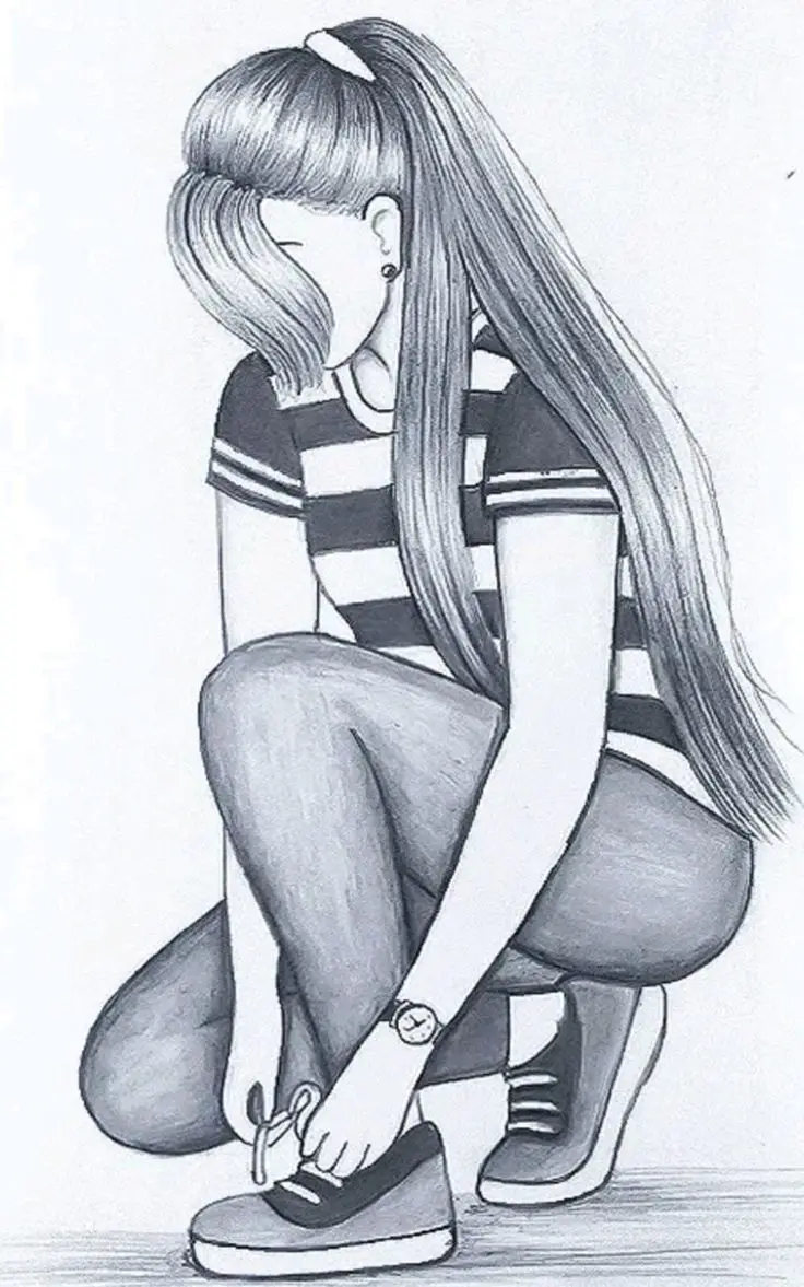 Vẽ Chân Dung Cô Gái Đơn Giản: Nghệ Thuật Từ Tâm Hồn 2