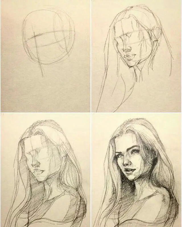Vẽ Chân Dung Cô Gái Đơn Giản: Nghệ Thuật Từ Tâm Hồn 24