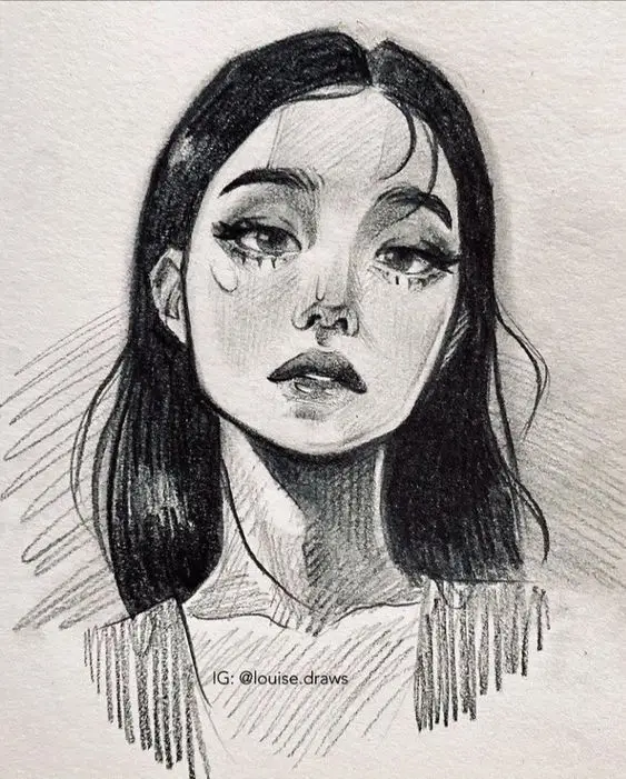 Vẽ Chân Dung Cô Gái Đơn Giản: Nghệ Thuật Từ Tâm Hồn 56